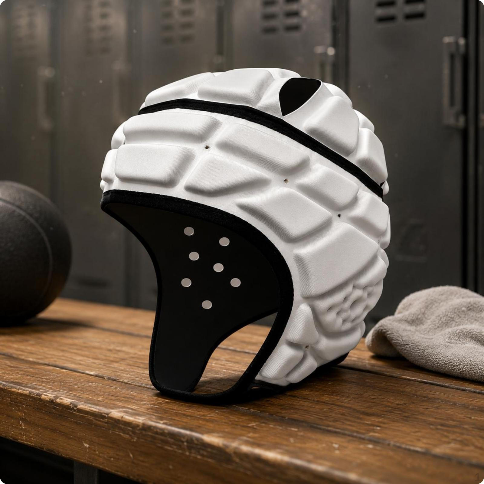 OpenFace Sports Headgear Adjustable Chin Strap Padded Helmet Shell Rear Lace Adjustment Foam