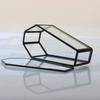 Elegant Glass Coffin Retro Jewelry Holder Halloween Themed Clear Glass Coffin Shaped Jewelry Box for Vintage Style Lover