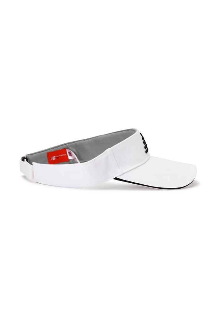 New Balance COOLMAX Sun Visor Adjustable FR Men's (Sweat-Wicking, Quick-Drying, Size) / 012-4987006 030_White