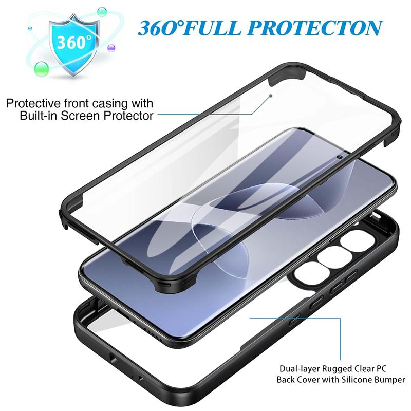 For Infinix Hot 60 Shockproof 360°Double Sided Clear Phone Case For Infinix Hot 60 Pro Plus 60i Lens Screen Full Protection Case
