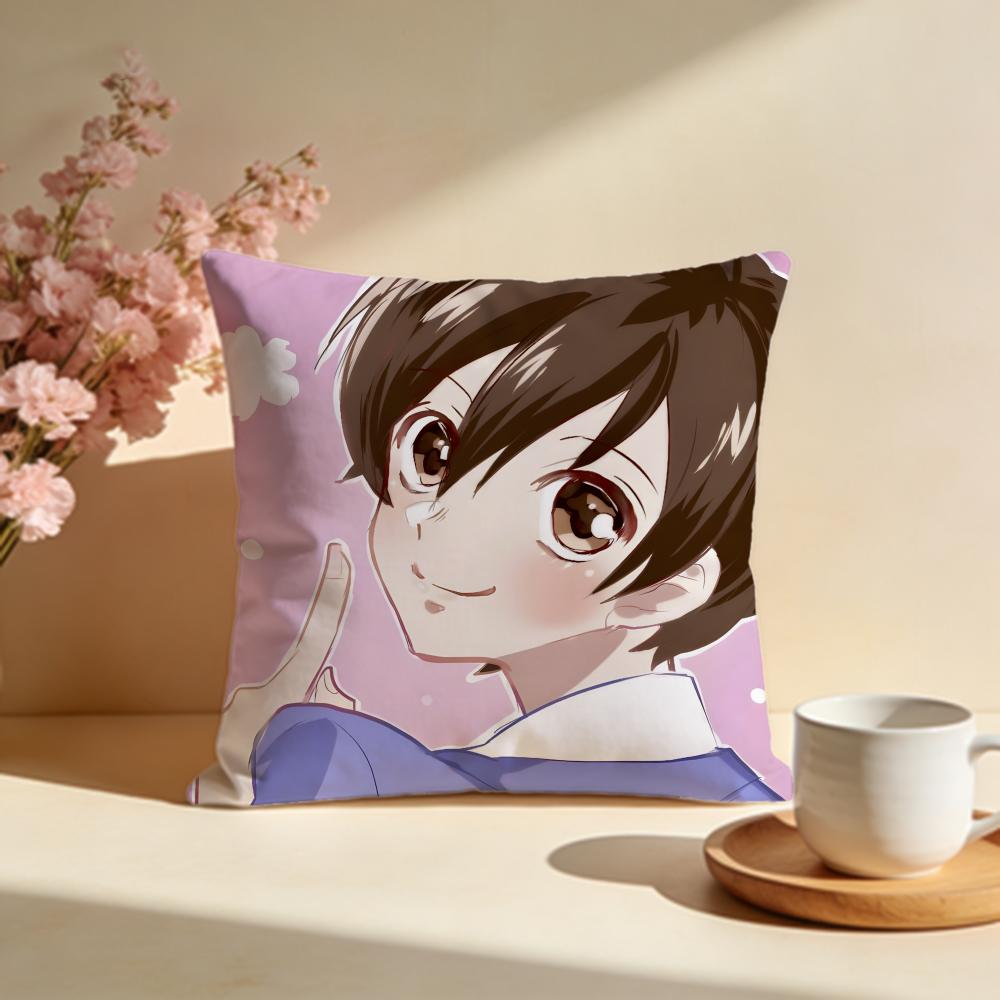 Stylish OOuran High School Host Cluber Cushion Cover Stylish Washable Pillow Cover Ideal for Couch Bedroom Car Decoration