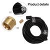 Cleaning Hose 50ft Hose 360 Rotation Fittings Ample Reach Easy Installation 50ft Pressure Washer Hose 1 4 X 50'