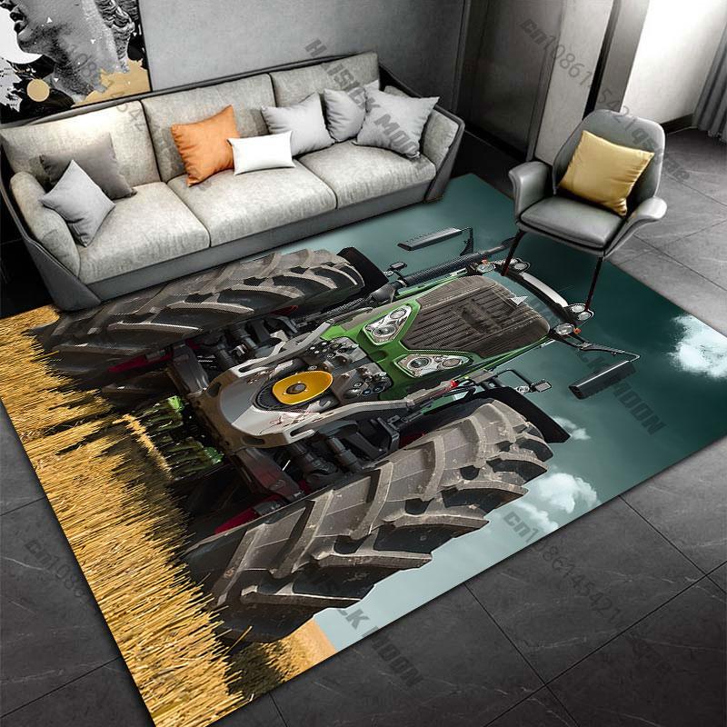 

Green cartoon tractorcarpet Yoga living room room decor children s crawling mat doormat area rug games floor mat 40x60cm