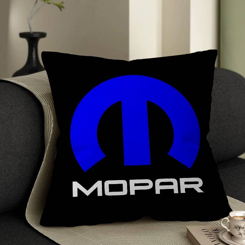 M-Mopar Pillow Covers Cartoon Sofa Decorative Home Double-Sided Printing Short Plush Cute Cushion Cover