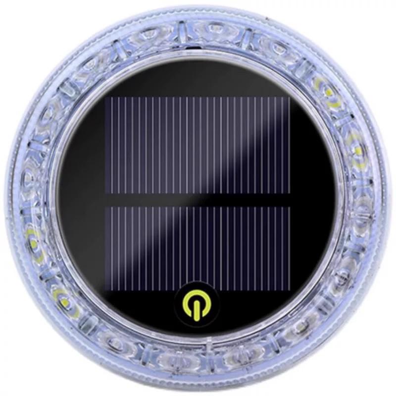 Led Solar Strobe Warning Light Rgb Colorful Night Safety Taillight Flashing Lamp For Cars Trucks Motorcycle Safety Warning