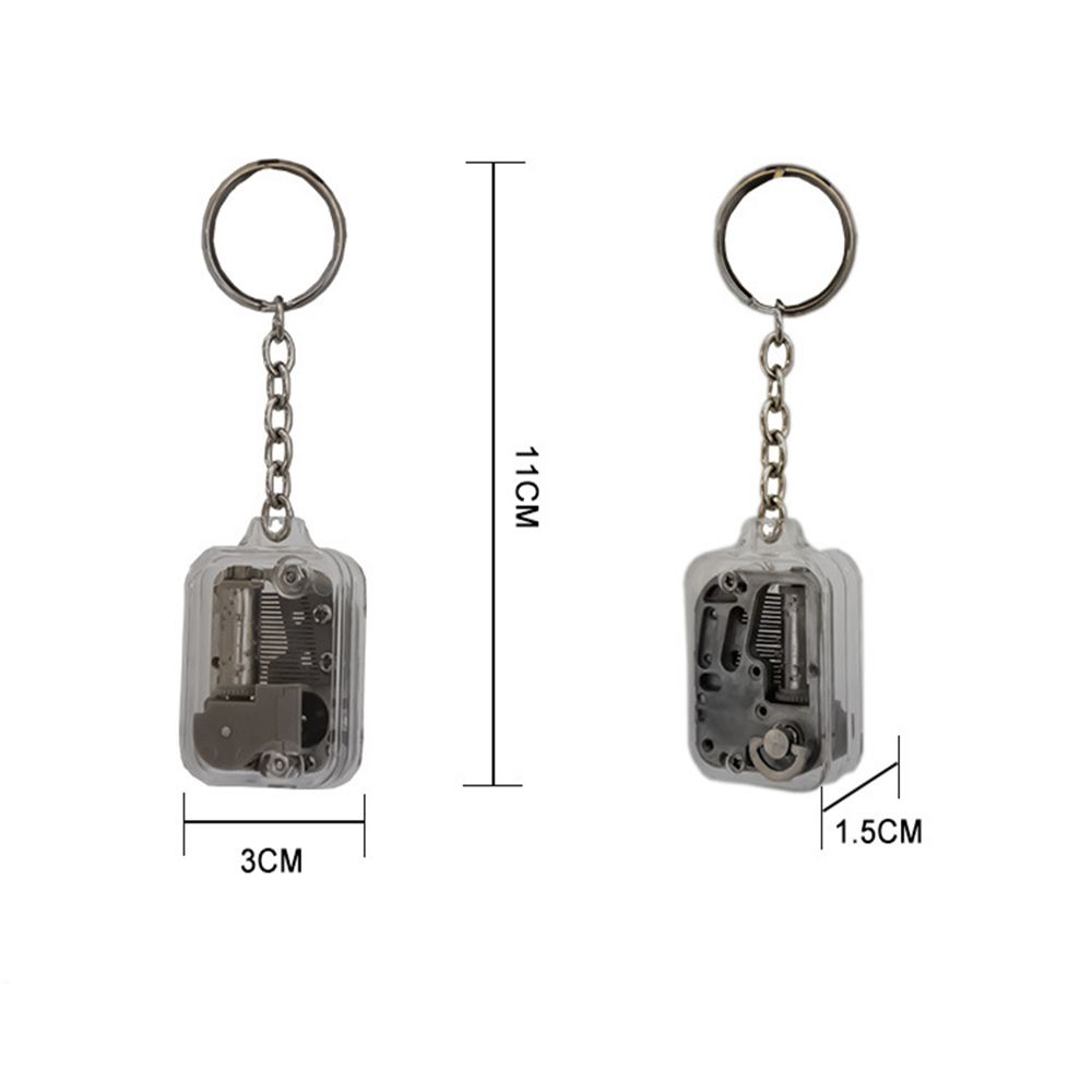 with Screws Creative Clockwork DIY Play Set Mechanical Work Key Chains Case Key Rings Music Boxes