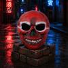 Elastic Halloween Face Mask Blood Skull Mask, Adjustable Strap Party Lightweight Spooky Headgear PU Foam Horror for Cosplay Decoration Full