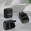 QC3.0 3-USB Multi-Port Charger: 2.4A Fast Charging Head for EU, US, UK Standards.
