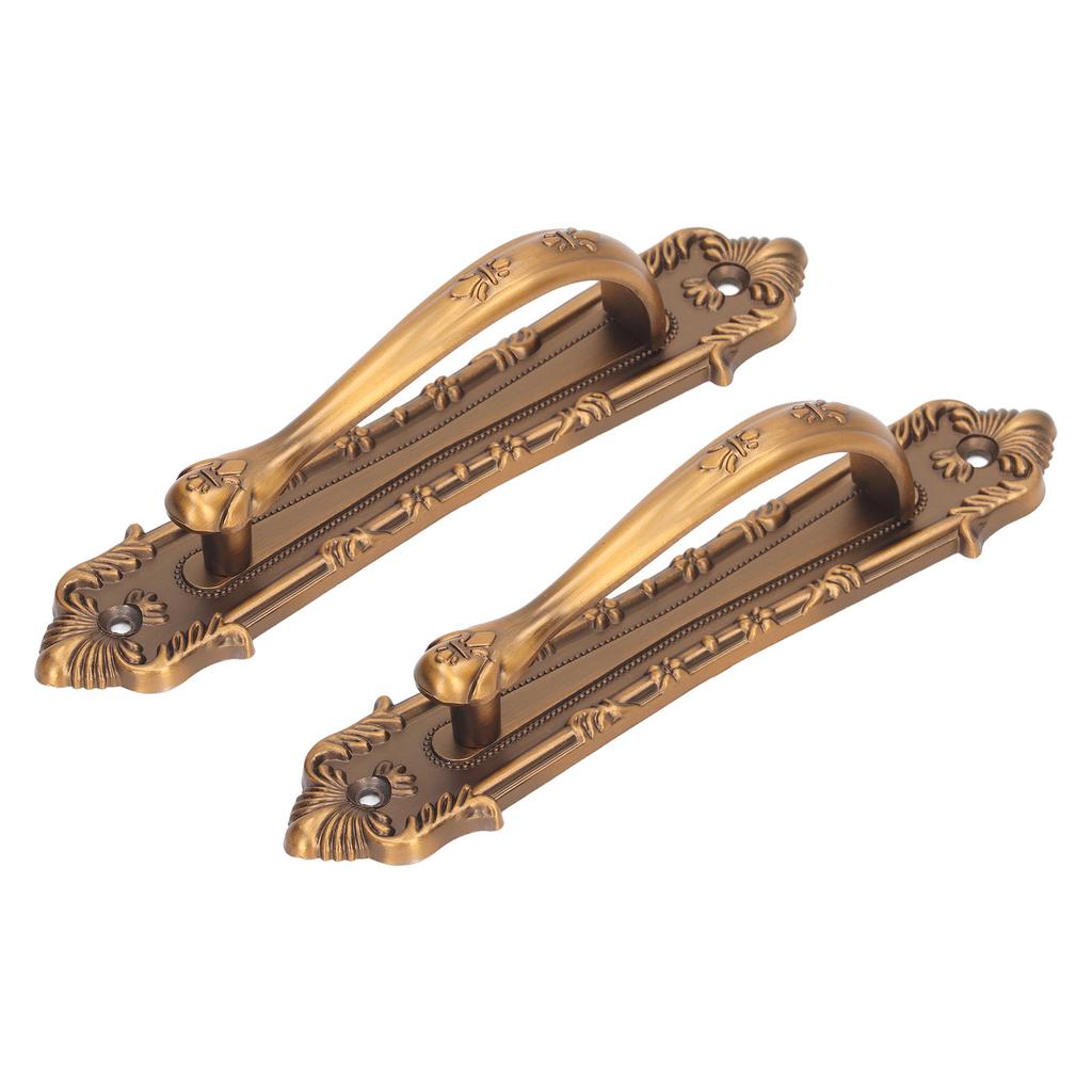 2pcs Barn Door Handle Heavy Duty Bronze Surface Mounted Sliding Wooden Door Handles for Gate
