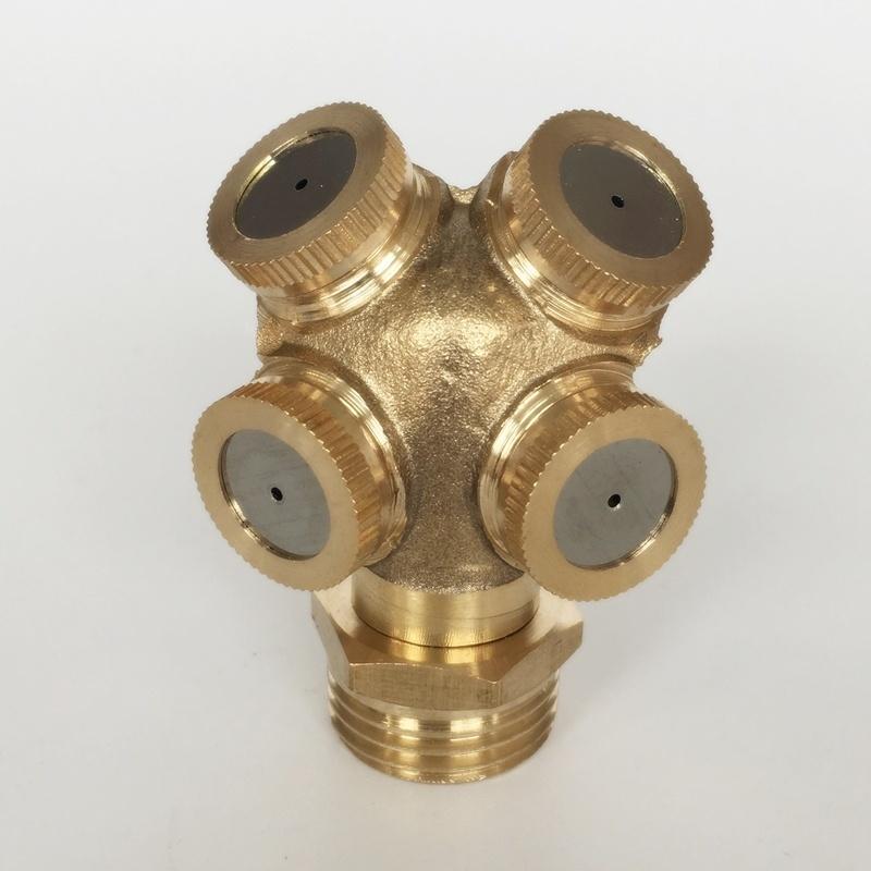Garden Watering Brass Spray Misting Nozzle Garden Sprinklers Water Connector