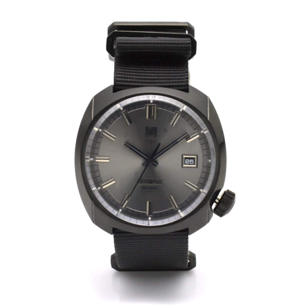 

40mm Automatic Slate NATO Band [MARCH LA.B] WAM1-40ASLNB Dial/Black (Black Buckle)