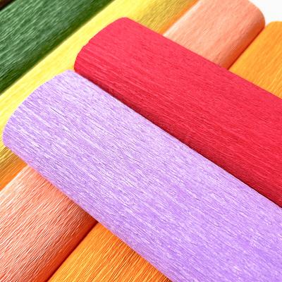 9.8"x8ft/Roll Crepe Paper for Handmade Paper Flower Wedding Birthday Party Decor Children Handmade DIY 11 Assorted Colors