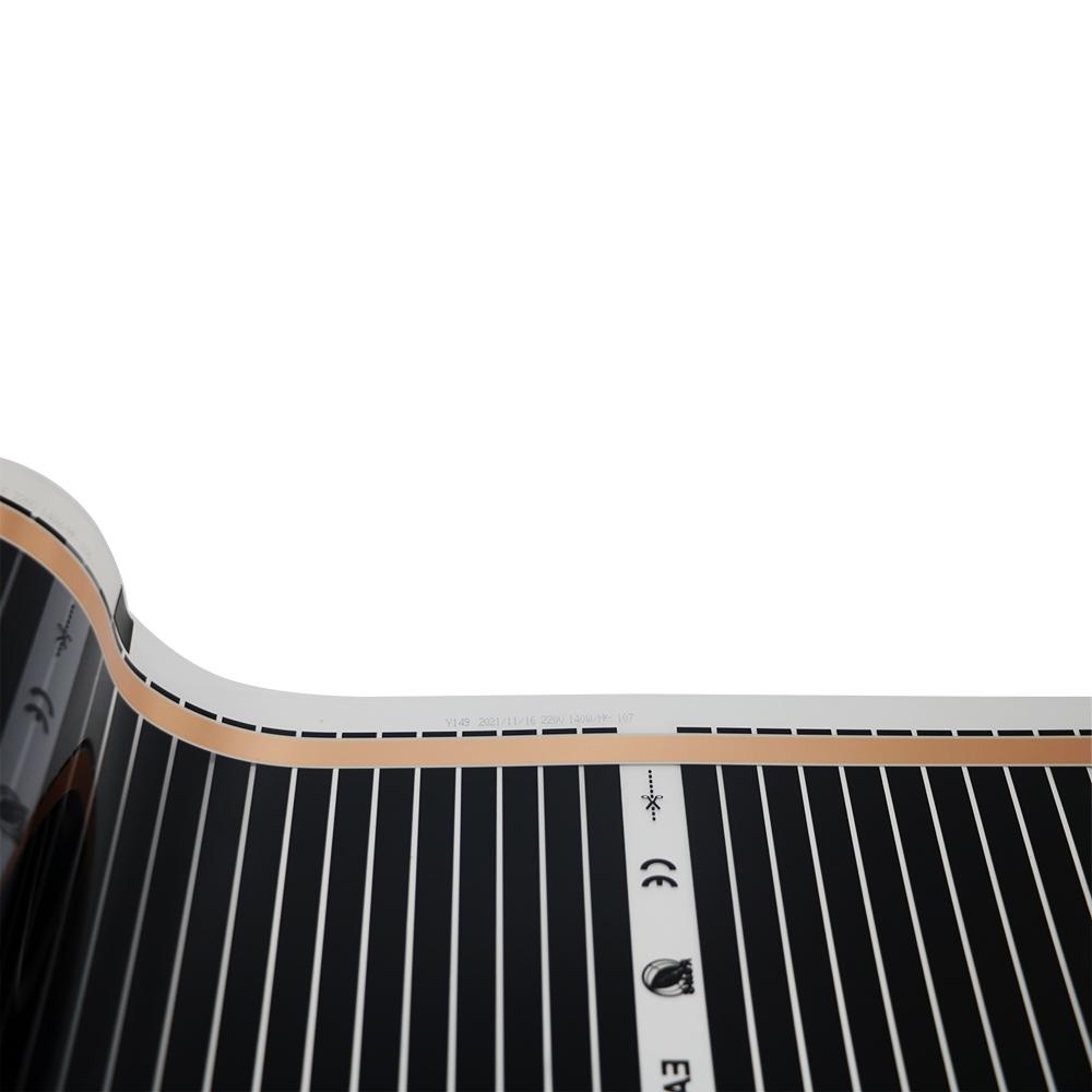 Folia Grzewcza Podczerwieni 80W/M2 Elektryczny System Ciepłej Podłogi Szerokość 50cm Remont Domu Ciepłe 200-240V Folia Podłogowa Mata Grzewcza