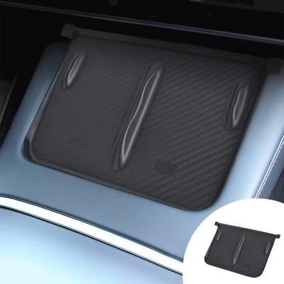 Center Console Wireless Charging Space Silicone Mat, Wireless Charging Pad Silicone Cover, Carbon Fiber Parts