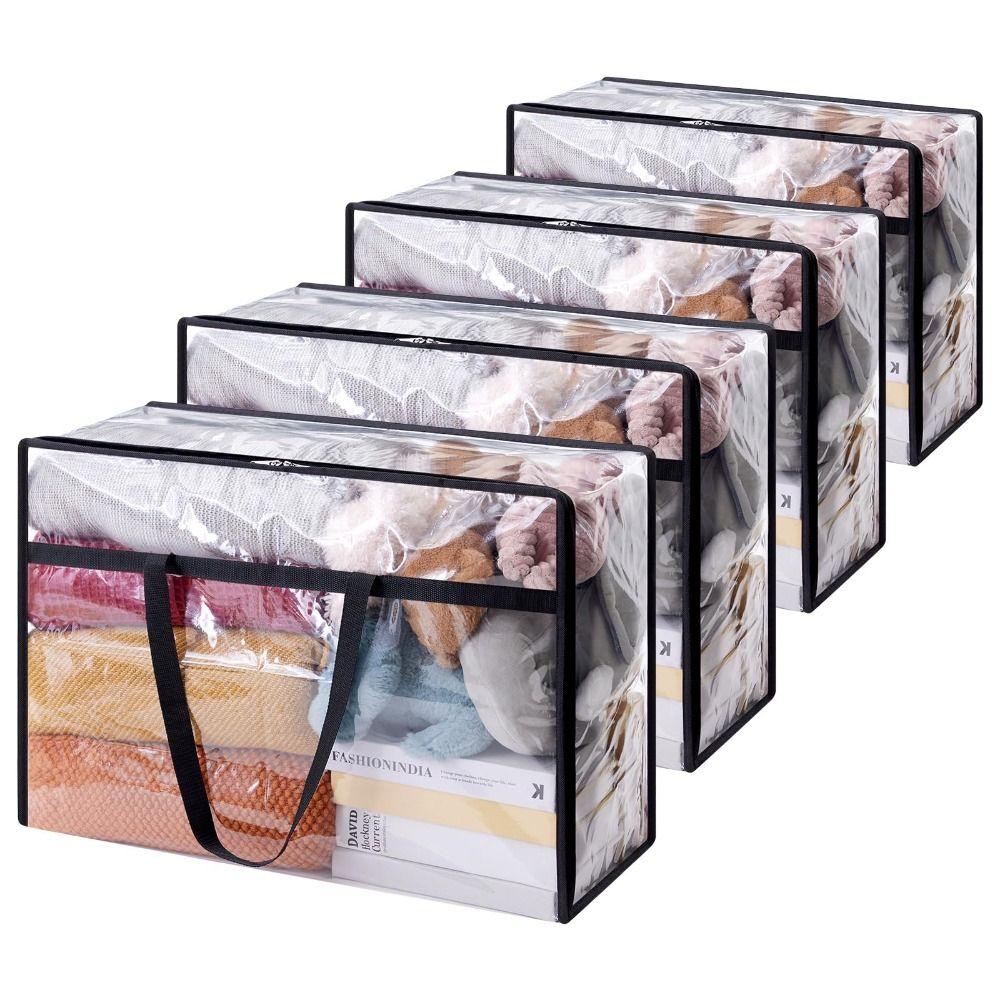 1/2PCS PVC Clothes Storage Bags 40L Moving Bags High Quality Blanket Storage Bag Clothing Storage