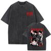 Heißer Verkauf Neues Anime Kagurabachi Rokuhira Chihiro Vintage Gewaschenes T-Shirt Herren Damen Mode Lässiges T-Shirt Unisex Manga Streetwear
