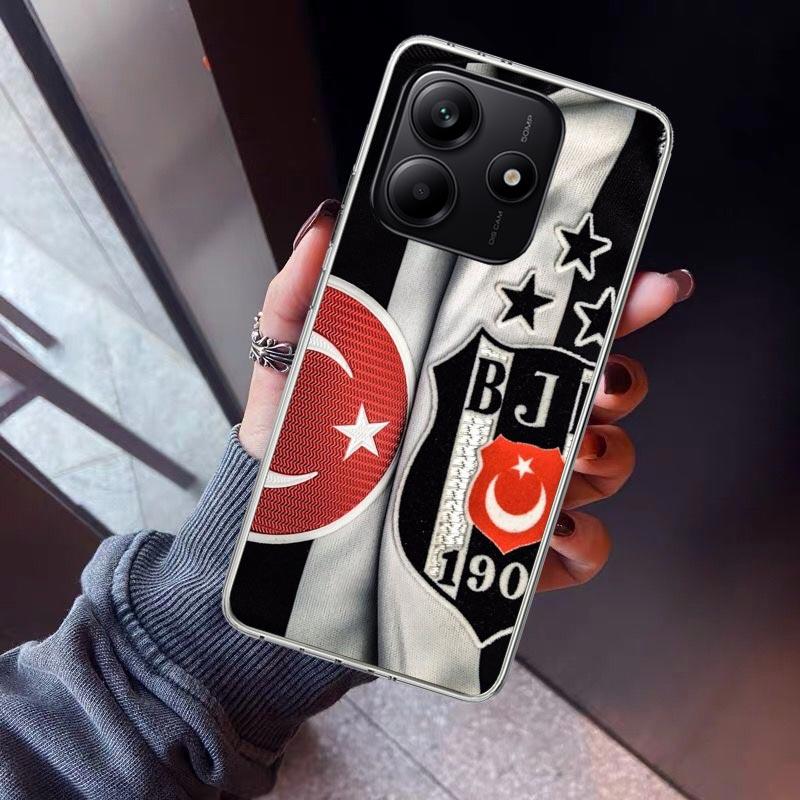 

B-Besiktas B-BJK Phone Case For Xiaomi Redmi Note 10 11 12 13 14 15 Pro Plus 11S 12S 14S 11T 11E 10S Soft TPU Back Cover Redmi N Redmi Note 15 4G