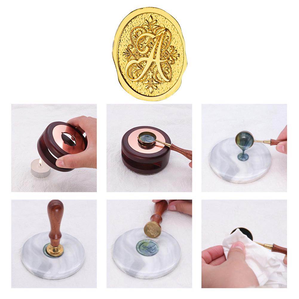Creative Wax Sealing Head Lettering Carving Exquisite Art Seal Head DIY Manual Account Invitation Card Envelope for Scrapbooking