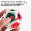 Rainbow Puzzle Pressing Block Polyhedron Decompression Toy To Restore The Color Brain Game Gift For Kids Killing Time