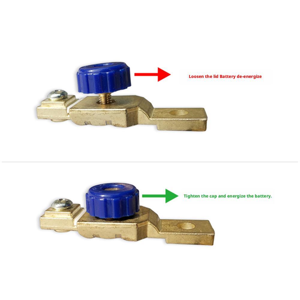 Battery Cut-off Car Motorcycle Battery Terminals Quick Disconnect Rotary Isolator Kill Car Truck Parts