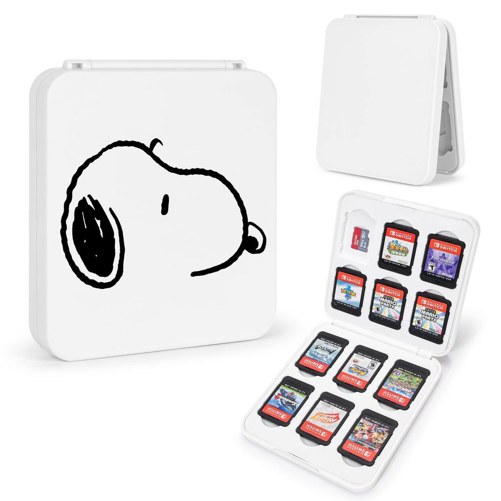 Dlseego Switch Game Card Nintendo Switch Card Storage 12 Switch Cards and 12 SD Soft Case with Game Card Portable and White Case, Case, Cards,