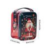 Christmas Gift Tin Box Cartoon Santa Claus Merry Christmas Tinplate Boxes Xmas  Year Candy Cookie Packaging Boxes Decorations