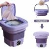 8L Portable Washing Machine Small Washer Foldable Washer and Spin Dryer