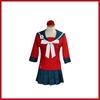 XQGame Harukawa Maki Cosplay Costume Japanese JK School Uniform Sailor Suit Red Tops Wig Adult Woman Sexy Carnival Party Set