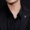 Broche de Cruces Modernas para Hombre Pin de Solapa Clásico para Hombre Ideal para Reuniones de Negocios y Entusiastas de la Moda