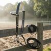Adjustable Horse Bridle with Rein | NonSlip, Reins, for Stables 125MM Red