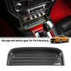 Inner Gear Shift Storage Box Tray Organizer for Ford Mustang 2015+ Carbon Fiber