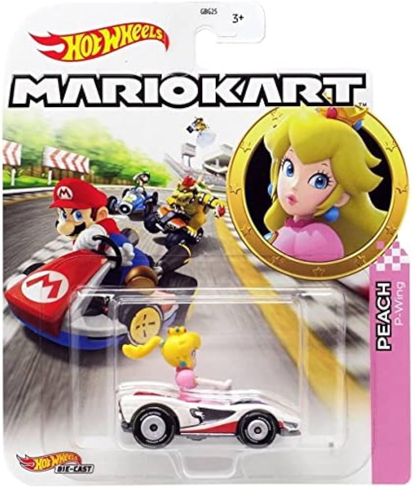 Hot Wheels Scale Peach Character Car 164 Mariokart- P-Wing