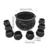 Witch Cauldron Decoration 9-Piece Halloween Candy Bowl Set Halloween Witch Cauldron Decoration Candy Bowl Set