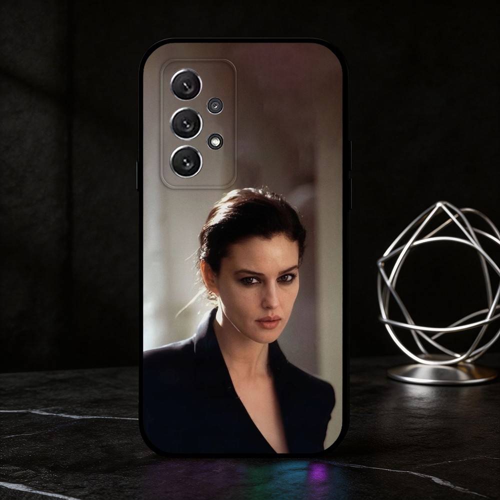 M-Monica Bellucci phone Case For Samsung S25,24,21,22,23,30,Ultra,20,Plus,Fe,Lite,Note Soft Black Cover