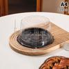 10Pcs Transparent Cake Box Set 4 6 8 10 Inch Reusable Round Birthday Wedding Bakery Container for Pastries and Sweets