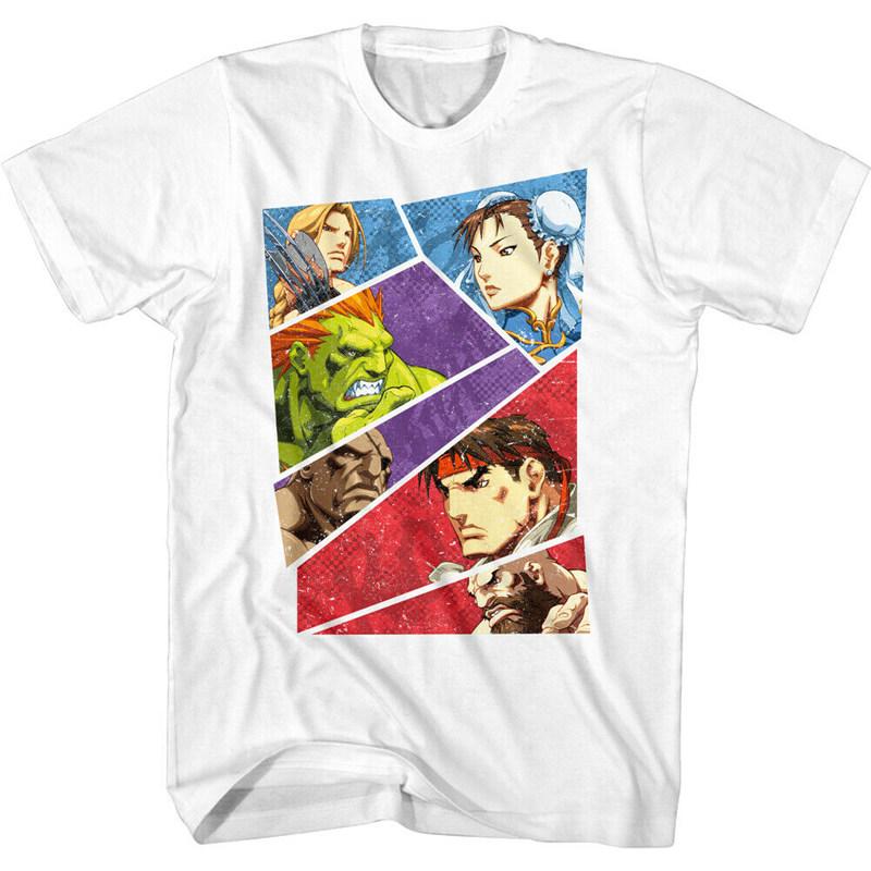 Pop Summer Street Fighter (1990s) Champion Street Fighter Video Game Character Printable Unisexs ShortSleeved TShirt