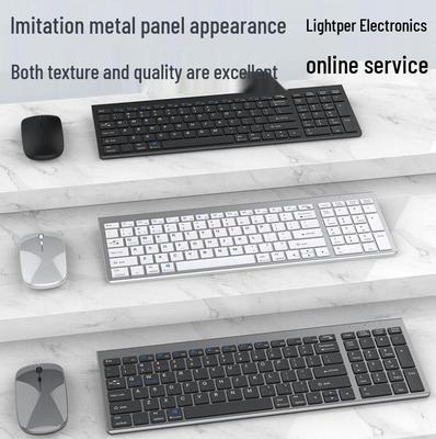 Teclado Inalámbrico Ultra Fino Tri-Modo y Set de Ratón Silencioso