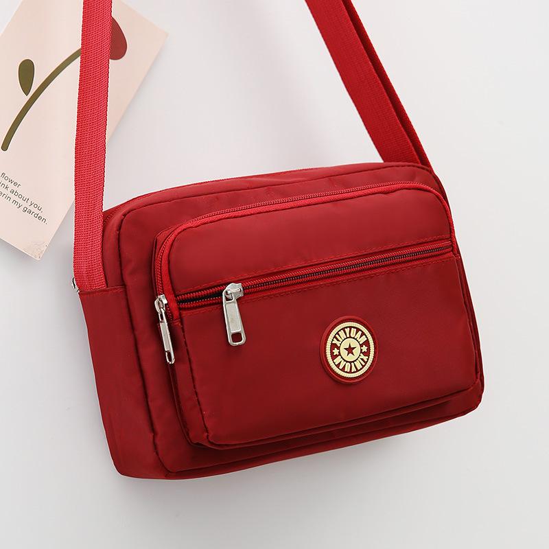 Floral Oxford Cloth Crossbody Bag for Women - Versatile Canvas Bag for Moms and Seniors
