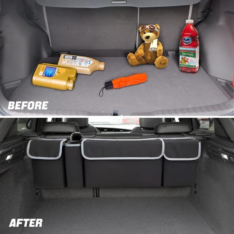 Car Trunk Organizer Backseat Storage Bag High Capacity Multi-use Oxford Car Seat Back Organizers Automobile Interior