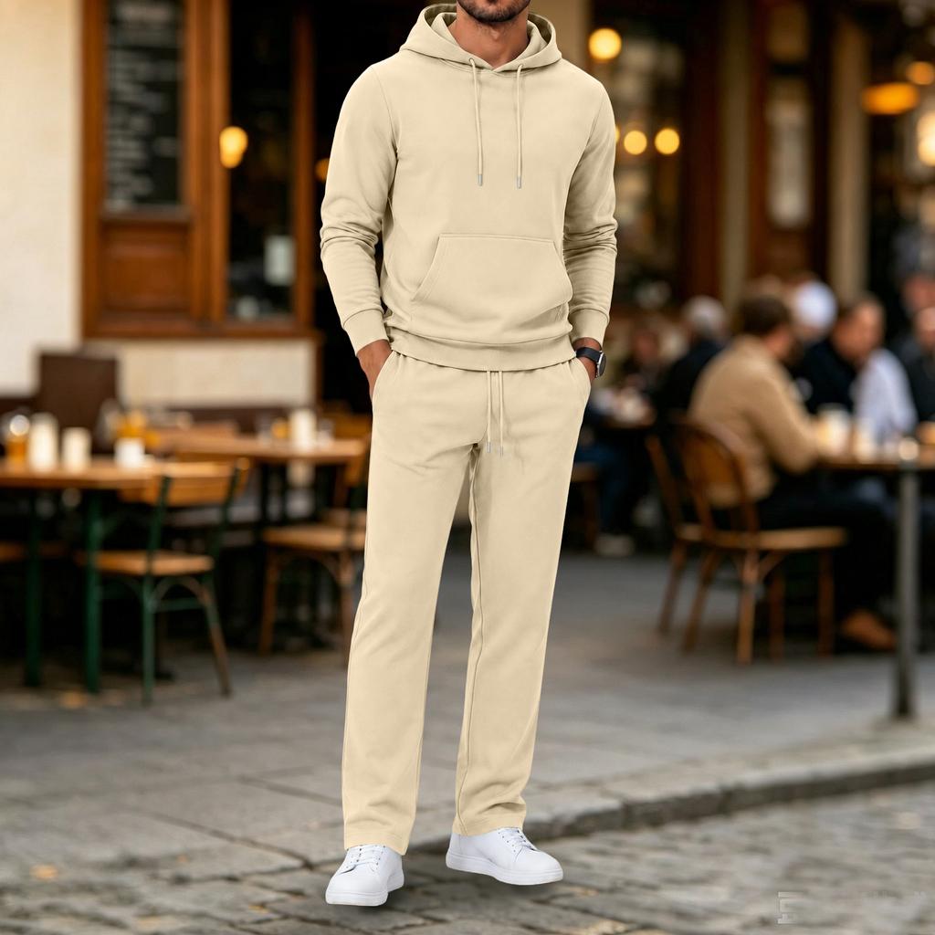 Vielseitiges Herren-Kapuzenpullover- und Jogginghosen-Set - Lässiger Sportanzug für Sport, Reisen und den täglichen Gebrauch