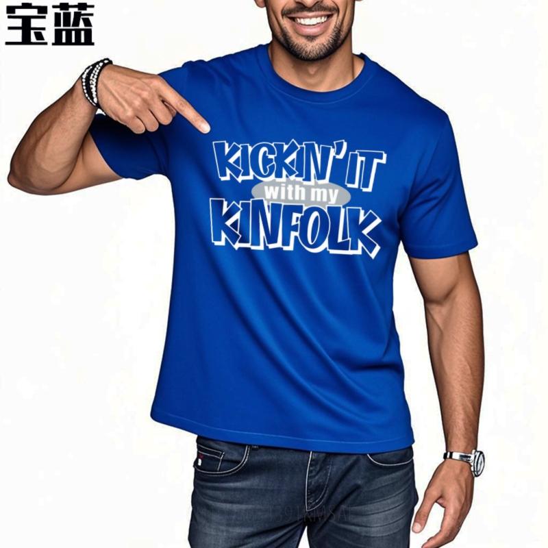 Rock Teeshirts Boys Crew Neck Tshirt Black Kickin It With My Kinfolk Retro Teeshirt Summer Tshirt Oversized Tshirt Unisexs Top