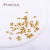 18K Gold Plated Mini 2.5mm Beads Pendant Bail Bead For DIY Jewelry Making Supplies