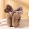 Outdoor Bowknot Warm Earmuffs Plush Foldable Ear Muffs Cute Winter Ear Warmers  for Women