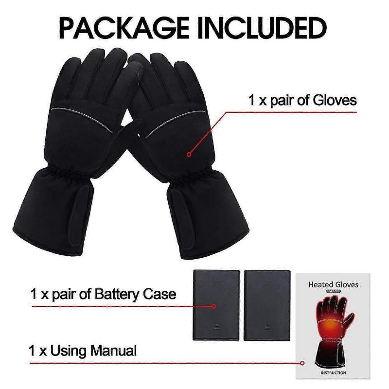 Warm Touch Screen Heating Electric Heated Gloves USB Powered For Men Women Winter Windproof Cycling