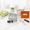 1Pc Corduroy Clover Storage Bag Handheld Bag Bullet Storage Bag Lipstick Cosmetics Storage Bag Convenient Mini Wallet