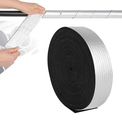 Fascia Isolante per Tubi 5 cm di Larghezza x 10 m Autoadesiva Foglio di Alluminio