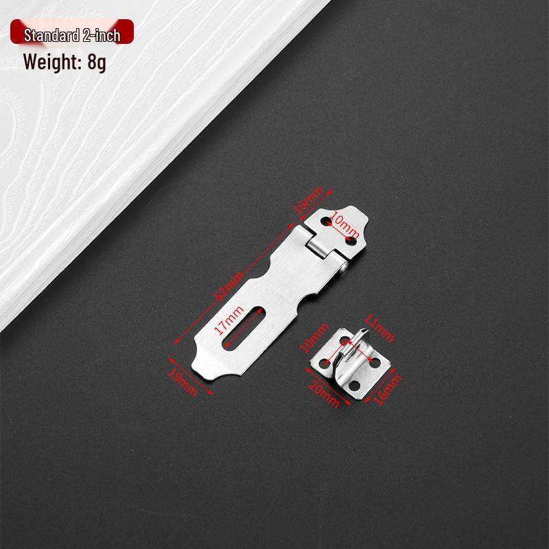 Thickened Stainless Steel Anti-theft Door and Window Hasp Lock Plate