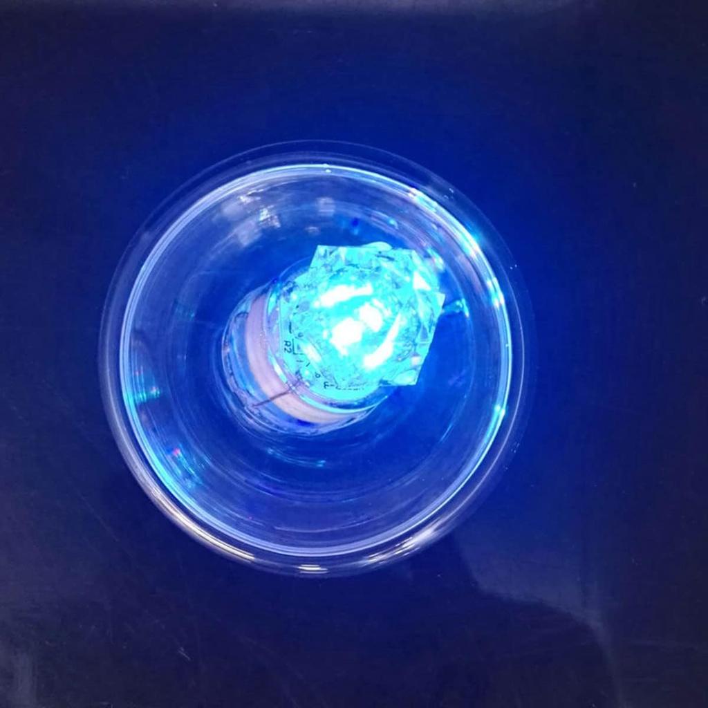 LED Fishing Light (10-Pack) Underwater Deep Drop Lights Waterproof Diamond Tubular Underwater Fishing Lure Blue Light Attractants for Tuna Swordfish