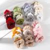 7Pcs/Set Ponytail Holder Hair Accessories Hair Scrunchies Solid Color Velvet for Girls Women Hair Band