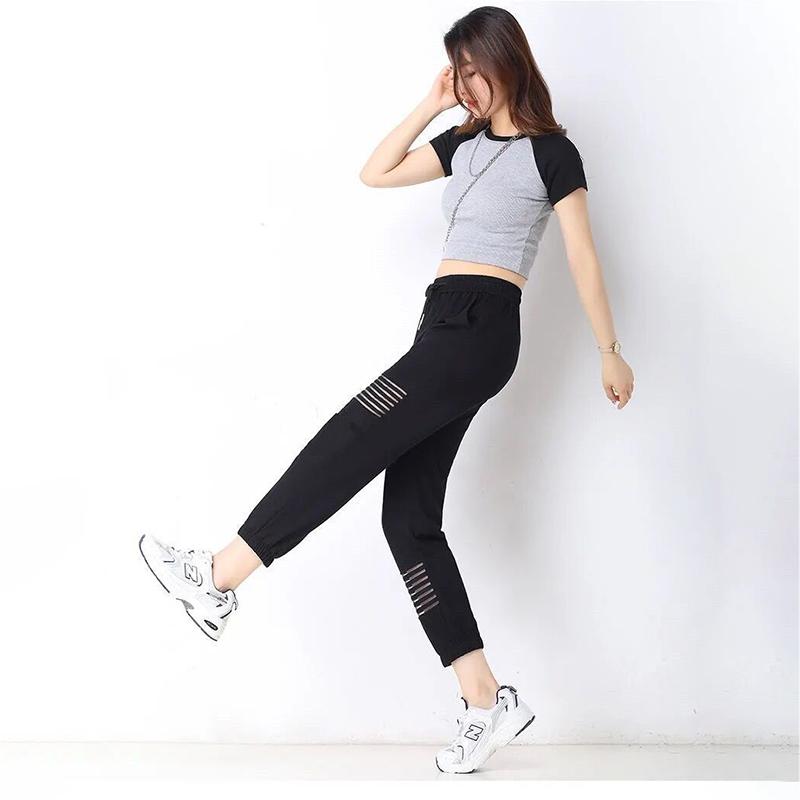 Primavera y verano Chicas Casual Pantalones de chándal delgados La moda  suelta es delgada y cintura Todos los partidos Harlan Pantalones Tendencia  comprar a buen precio — entrega gratuita, reseñas reales con